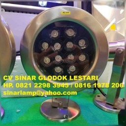 Lampu Sorot Kolam Ikan dan Air Mancur 12V 12 watt Lampu Sorot Kolam Ikan dan Air Mancur 12V 12 watt